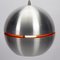 Space Age Metal Slit Globe Pendant Lamp 3
