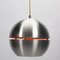 Space Age Metal Slit Globe Pendant Lamp, Image 2