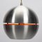 Space Age Metal Slit Globe Pendant Lamp 1