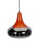 Space Age Orange & Chrome Pendant Lamp 2