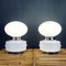 Vintage White Table Lamps, Italy, 1980s, Set of 2 7