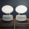 Vintage White Table Lamps, Italy, 1980s, Set of 2 9