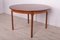 Round Extendable Dining Table from McIntosh, 1960s, Image 1