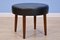 Danish Footstool in Teak and Leatherette, 1960s, Image 1