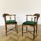 Antique Edwardian Inlaid Mahogany Corner Chairs, 1900s, Set of 2 2