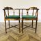 Antique Edwardian Inlaid Mahogany Corner Chairs, 1900s, Set of 2 5