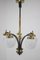 Art Deco Brass Pendant Lamp, 1930s 9