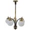 Art Deco Brass Pendant Lamp, 1930s 1