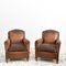 French Leather Club Chairs, Set of 2, Image 1