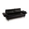 Vida Black Leather Sofa by Rolf Benz 3
