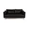 Vida Black Leather Sofa by Rolf Benz, Image 1