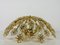 Gilt Brass and Crystal Glass Flush Mount from Palwa, Germany, 1970s, Image 4