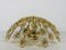 Gilt Brass and Crystal Glass Flush Mount from Palwa, Germany, 1970s, Image 5