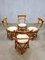 Vintage Bamboo Dining Chairs, Set of 4, Image 2