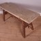 French Bleached Oak Trestle Table, 1860s 4