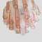 Italian Murano Pink and Clear Tubi Chandelier 5