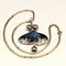 Vintage Blue Bergslagen Stone Silver Pendant by Ove Nordström, Sweden, 1976, Image 5