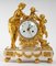 Gilded Bronze and White Marble Clock 5