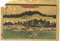 Utagawa Hiroshige, paisaje japonés, grabado en madera original, siglo XIX, Imagen 1