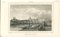 View of Stone Bridge, Moscow, Original Lithograph, 1850s 1