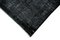 Black Overdyed Large Area Rug 4