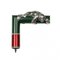 Cane Handle in Silver, Guilloche Enamel and Jade by Julius Rappaport. 2