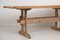 19th Century Swedish Pine Country Dining Trestle Table, Image 4