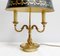 Empire Lampe aus Bronze mit 2 Leuchten, 19. Jh 8
