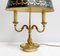 Empire Style Bronze Bouillotte Lamp with 2 Arms, 19th Century, Image 8