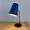 Mid-Century Blue Metal Desk Lamp, Italy, 1960s 5