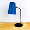 Mid-Century Blue Metal Desk Lamp, Italy, 1960s 1