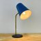 Lampe de Bureau Mid-Century en Métal Bleu, Italie, 1960s 2