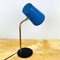 Mid-Century Blue Metal Desk Lamp, Italy, 1960s, Image 3