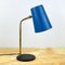 Mid-Century Blue Metal Desk Lamp, Italy, 1960s 8