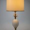 Brass and Opaline Glass Ostrich Egg Table Lamp, 1970s, Image 3