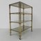 Brass Etagere with Four Smoked Glass Shelves and Castors, Image 16