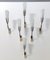 Mid-Century Brass and Etched Glass Sconce in the Style of Stilnovo, Italy, Image 2