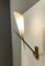 Mid-Century Brass and Etched Glass Sconce in the Style of Stilnovo, Italy, Image 4
