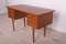 Freistehender Mid-Century Teak Schreibtisch, 1960er 4