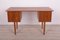 Freistehender Mid-Century Teak Schreibtisch, 1960er 9