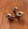 Vintage German Brutalist Metal Candleholder from Harjes, Image 8