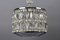 Lampada Mid-Century moderna in cristallo e metallo cromato, Immagine 5