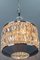 Mid-Century Modern Crystal Glass and Chrome Pendant Lamp, Image 3