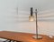 Lámpara de mesa era espacial con listones de cromo, Imagen 1