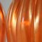 Vintage Orange and Gold Murano Glass Table Lamps from Seguso, Set of 2 3