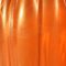 Lampade da tavolo vintage in vetro di Murano arancione e dorato di Seguso, set di 2, Immagine 2