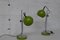 Space Age Green Adjustable Bedside Table Lamps with Spheres from Gura, 1970s, Set of 2 1