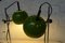 Space Age Green Adjustable Bedside Table Lamps with Spheres from Gura, 1970s, Set of 2 5