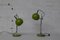 Space Age Green Adjustable Bedside Table Lamps with Spheres from Gura, 1970s, Set of 2, Image 3