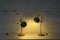 Space Age Green Adjustable Bedside Table Lamps with Spheres from Gura, 1970s, Set of 2, Image 2